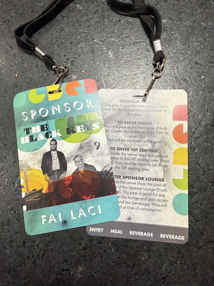 The Black Keys Sponsor/VIP pass-Ogden Twilight