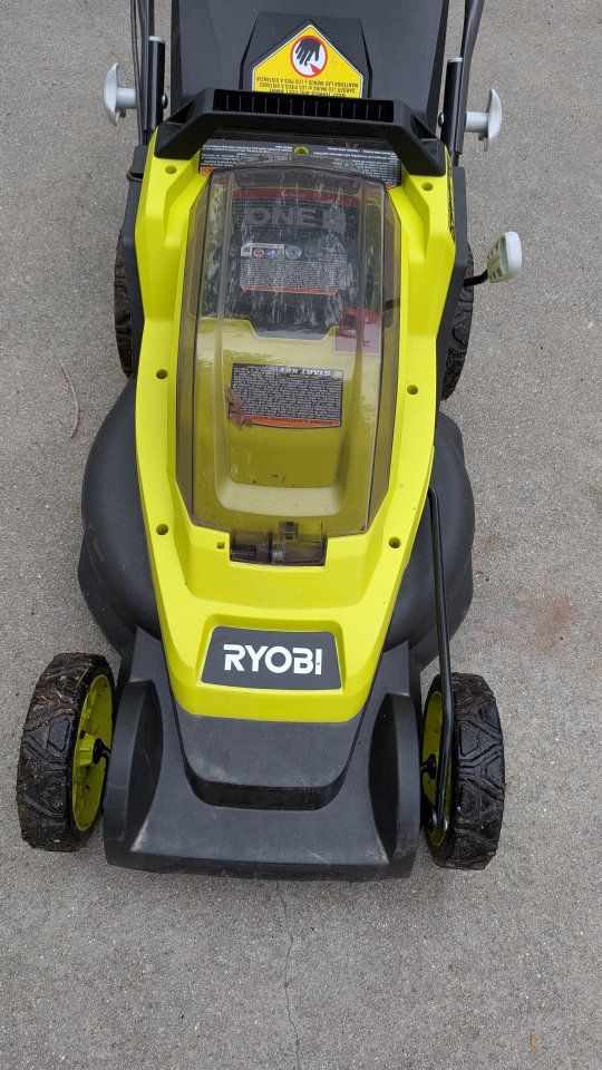 Ryobi ONE+ 18V 13 in. Cordless Lawn Mower with 4.0 Ah Battery and Charger