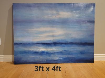 Large 3ft x 4ft Canvas Ocean Artwork