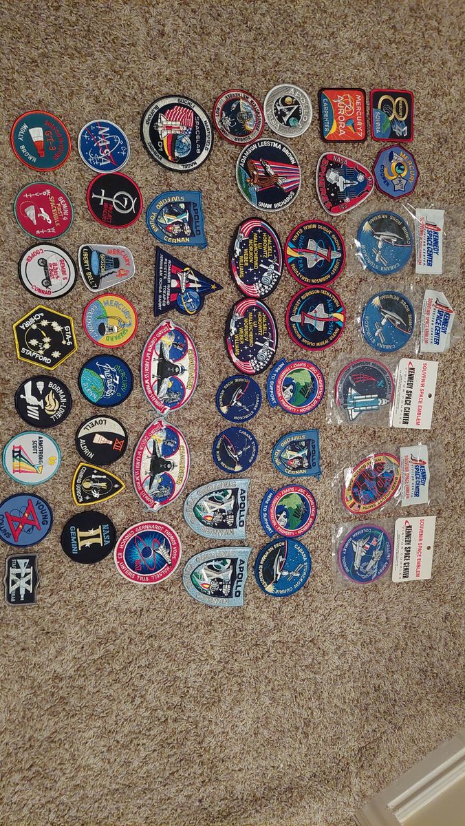 NASA and US space program souvenir patches