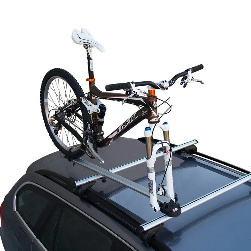 Fork-Mount Bike Roof Rack – Fits Square/Rectangular & Most Crossbars