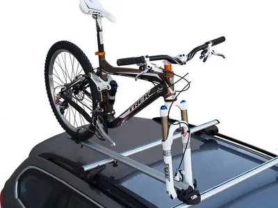 Fork-Mount Bike Roof Rack – Fits Square/Rectangular & Most Crossbars