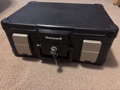 (Two) Honeywell 1103 (0.24 cu. ft.) Water and Fire Chests