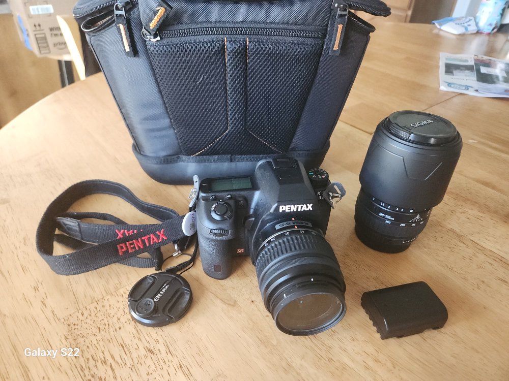 Pentax K-5 IIs DSLR Camera Bundle with 18-55mm & 100-300mm Lenses, Strap & Bag