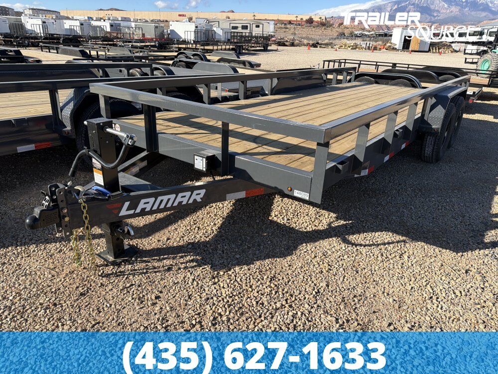 7x20 Lamar U6 Equipment Trailer - 14K GVWR
