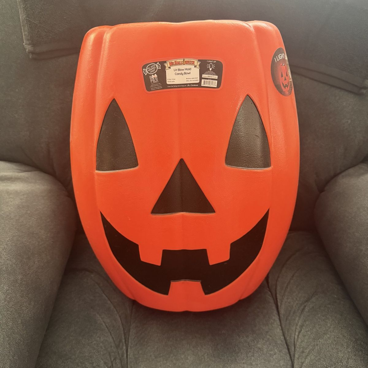 Halloween Blow Mold Candy Bowl - Light Up 2' Tall