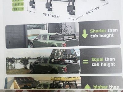 Adjustable Truck Bed Rack for Camping, Overlanding, Roof Top Tent, and Gear