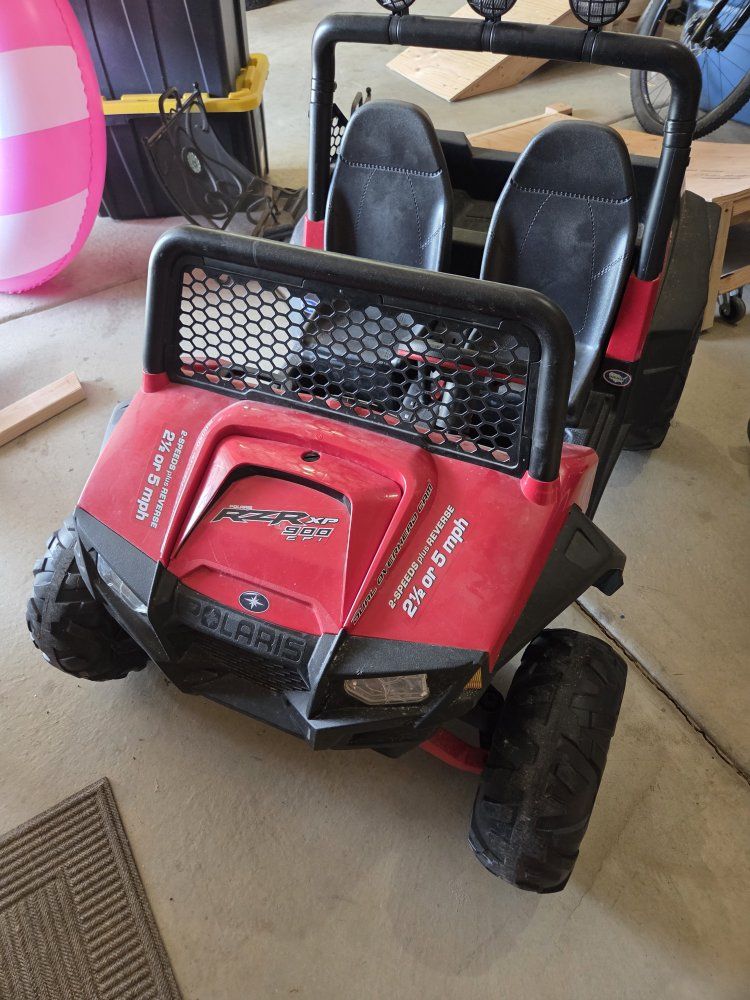 Peg Perego Polaris RZR 900 12V 2-Seater Ride-On Toy - Red/Black, 2.5 or 5 MPH