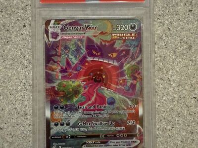 PSA 10 Gengar VMAX 271/264 Alt Art Pokemon 2021 Fusion Strike. NEW CEERT 10/25