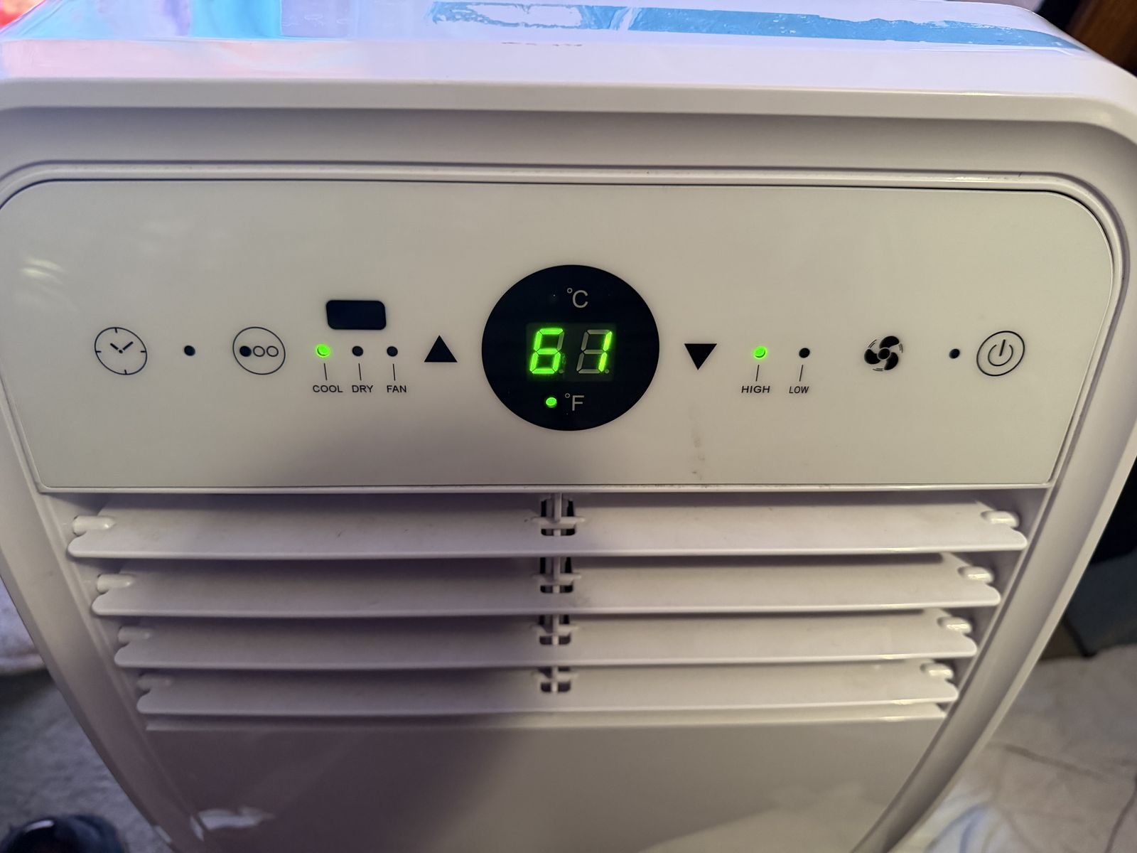 NEW in damaged box NEW AIR  AIR CONDITIONER 8,000 BTU Portable 3-in-1 AC Unit with Remote