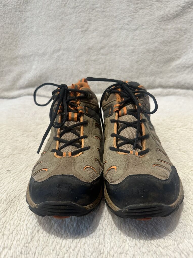 Merrell Youth 5 Beige/Orange Wtrprf Hiking Shoes