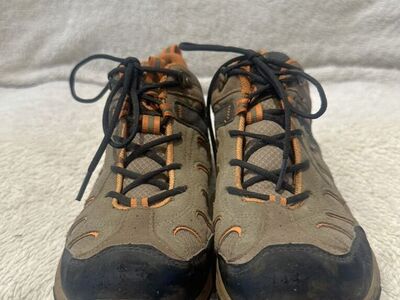 Merrell Youth 5 Beige/Orange Wtrprf Hiking Shoes