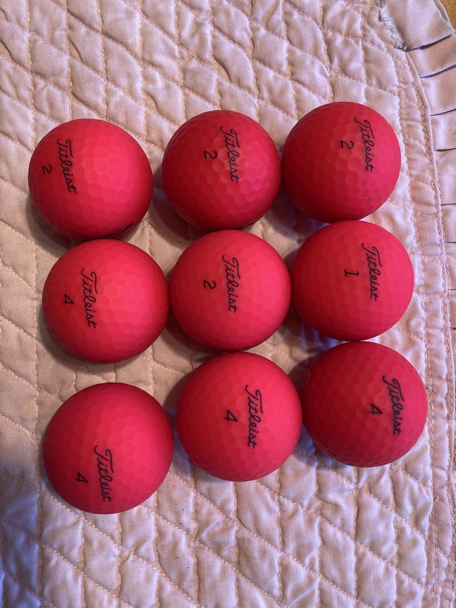 Titleist Fire Red TrueFeel NM 9 balls/$9