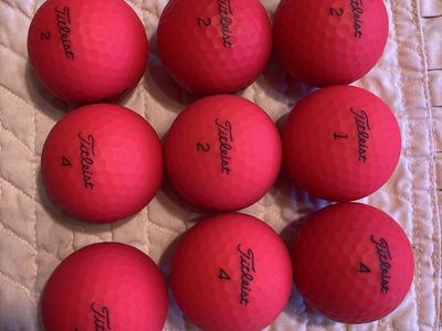 Titleist Fire Red TrueFeel NM 9 balls/$9