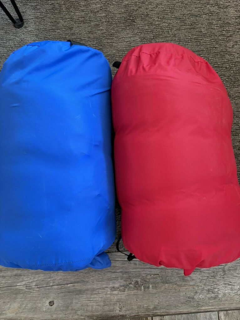 2 REI 7' Sleeping Bags