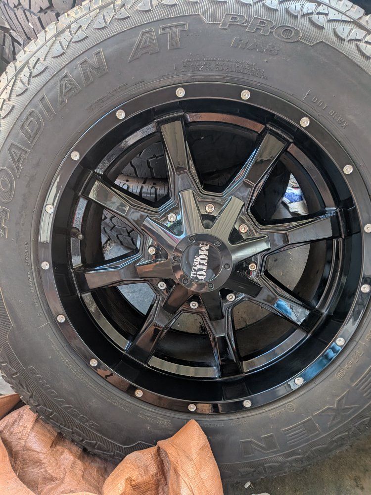 Toyo Open Country Tires on Black Wheels P265/70R18 5x5.5 lug