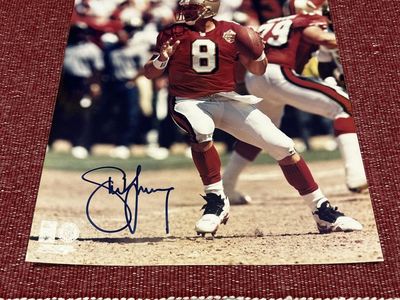Autographed Steve Young San Francisco 49ers 8x10 Photo Hand Signed Certificate of Authenticity Auto Football