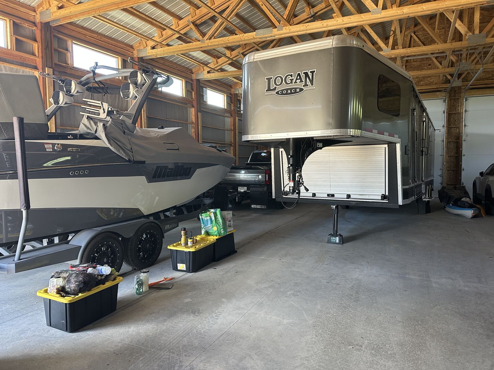 2022 Logan Coach Horse Power Edition 30’ Gooseneck Snowmobile Trailer
