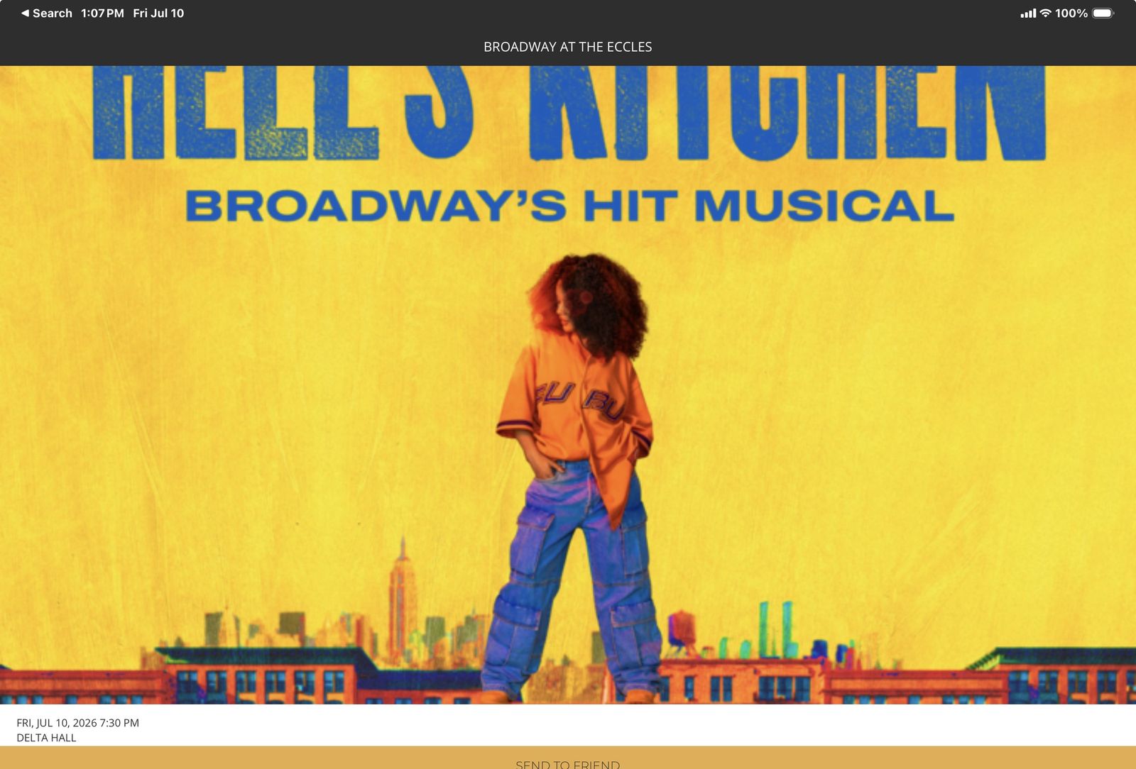 Hell’s Kitchen Tickets for Friday July 10