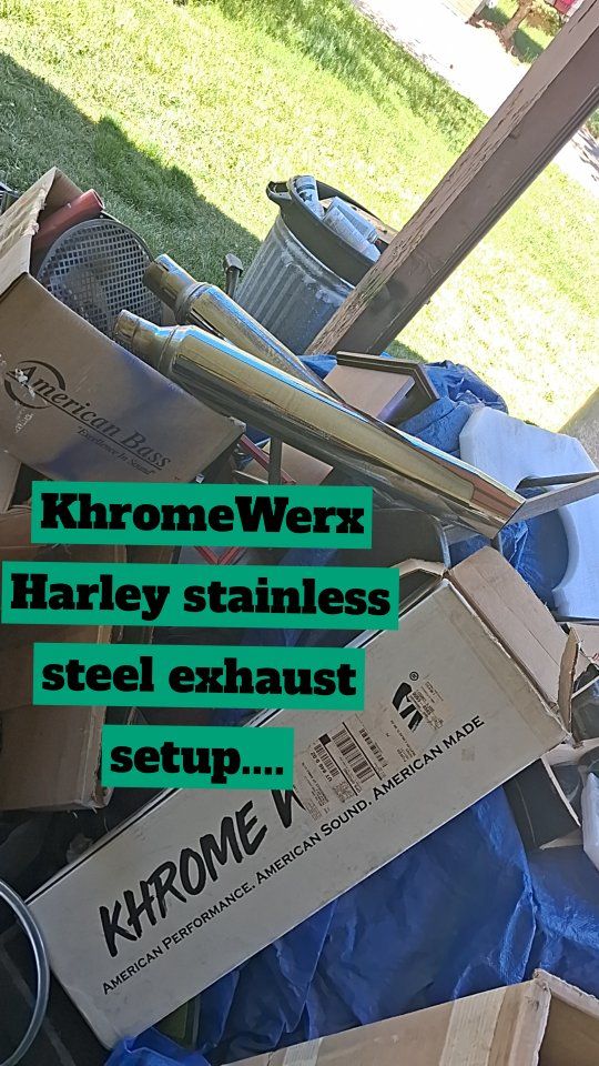 khrome-werks stainless steel Harley Davidson motorcycle exhaust