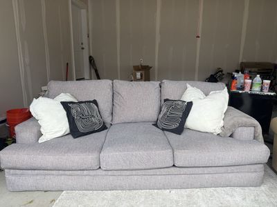 Grey cloud sofa