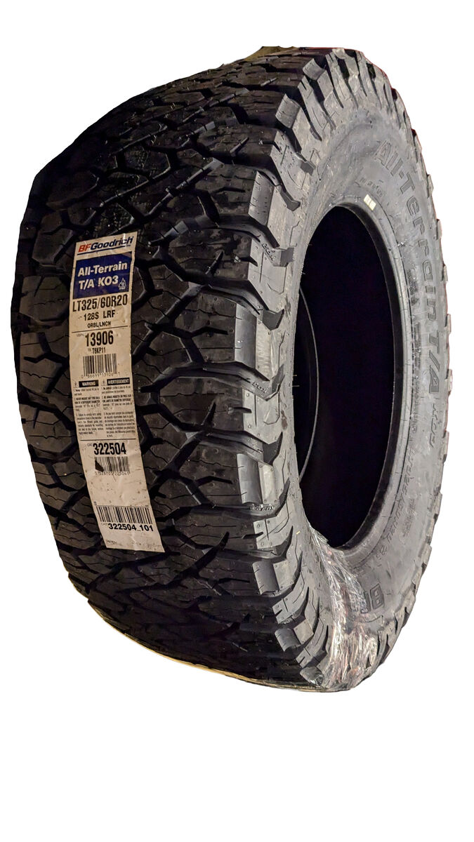 4 BFGOODRICH ALL TERRAIN T/A KO3 BSW LT 325 60 20 128S 12PLY ALL TERRAIN TIRE 13906