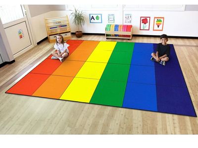 LIVEBOX Classroom Rug 13' Large Kids Rug Playroom Rug School Learning Throw Rug Elementary Soft Carpet Daycare Preschool