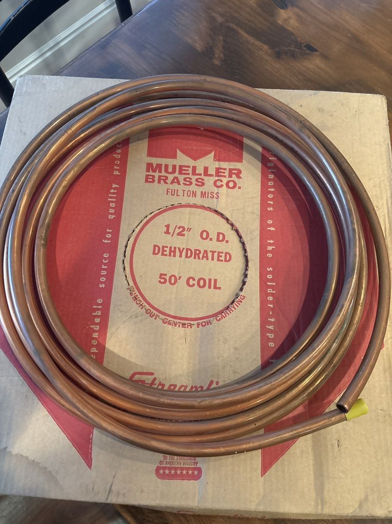 1/2 OD Copper Tubing