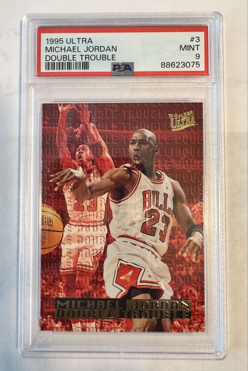 1995 Fleer Ultra Michael Jordan Double Trouble #3 PSA 9 Mint