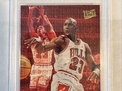 1995 Fleer Ultra Michael Jordan Double Trouble #3 PSA 9 Mint