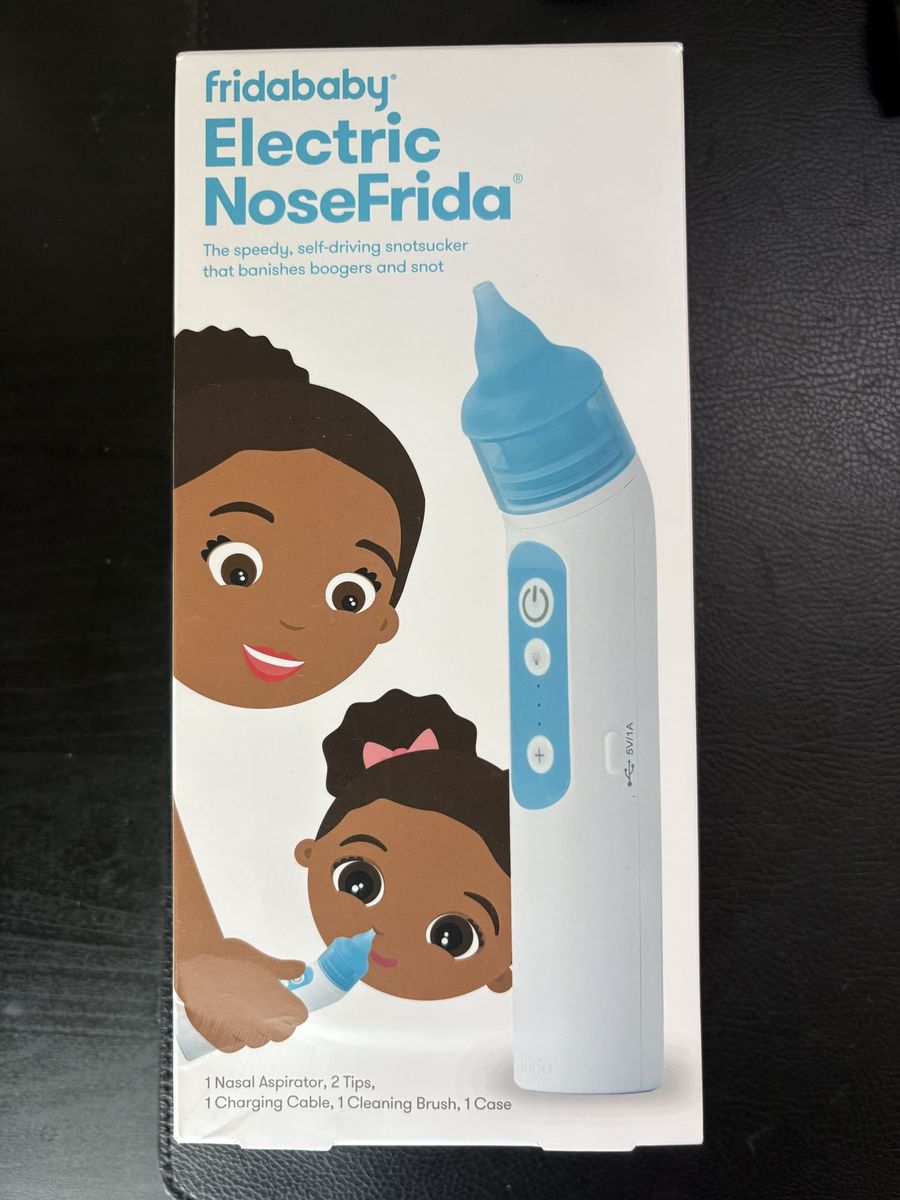 Fridababy Electric NoseFrida Nasal Aspirator - New in Box with 2 Tips & Case