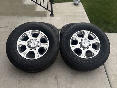 Dodge Ram 3500 Rims and Tires 275/70R18 Firestone Transforce HT2 New