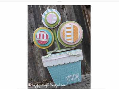 The Wood Connection Flower Pot with 3 Circle Flowers, Wood Pieces only, New, 2 sets Available