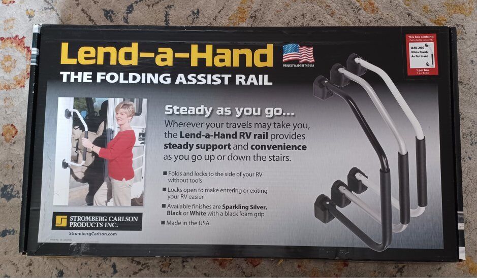 Folding Assist Rail for RV's