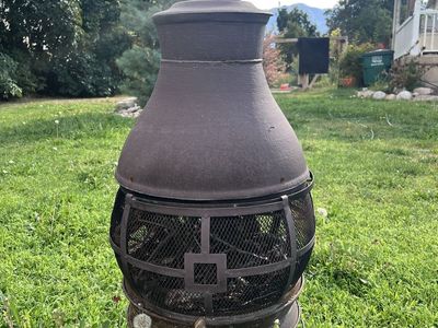 Iron Chimnea/fire outdoor chimney