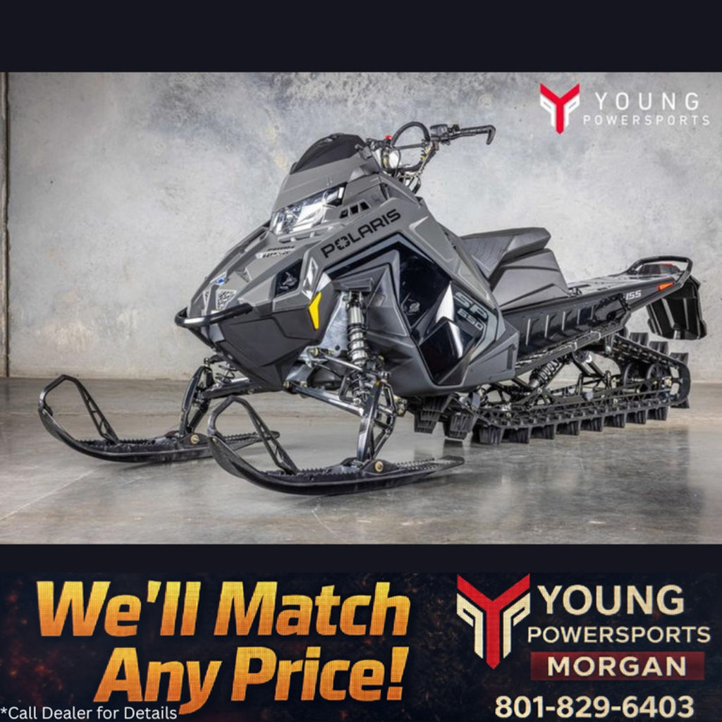 2025 Polaris® 650 RMK SP 155 Mirage Gray / Gloss Black