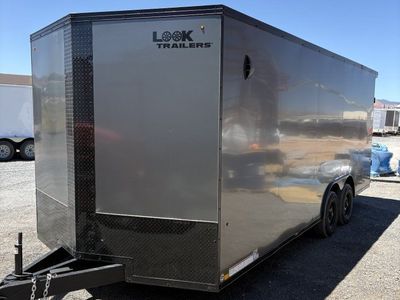 8.5x20 Look ST DLX Enclosed Cargo Trailer - 7'0" Interior - 10K GVWR - .080 PolyCor, Black Out Package, Rear Spoiler w/ Load