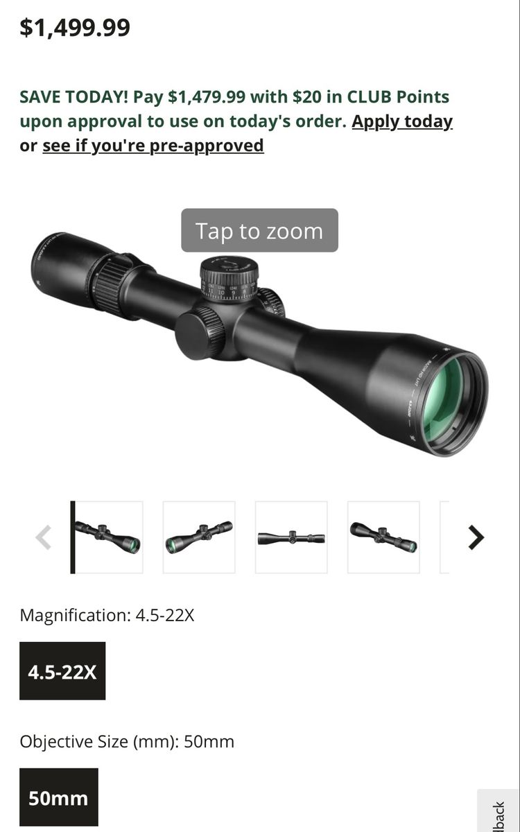 Vortex Razor Scope with Warne Skyline 1piece Precision mount included