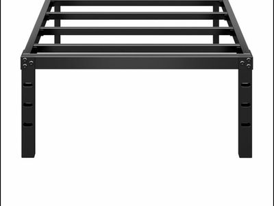 Twin metal platform bed
