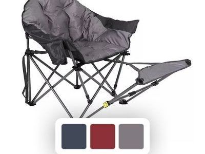 New (in box): Member's Mark Cozy Club Chair With Footrest (maroon)