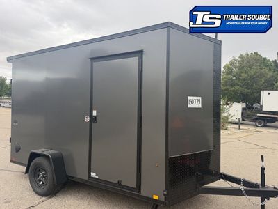 7x12 Look ST DLX Enclosed Cargo Trailer - 7'0" Interior - 3.5K GVWR - .080 PolyCor, Black Out Package, Rear Spoiler w/ Load