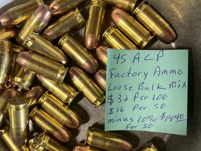 45 acp factory new ammo.
