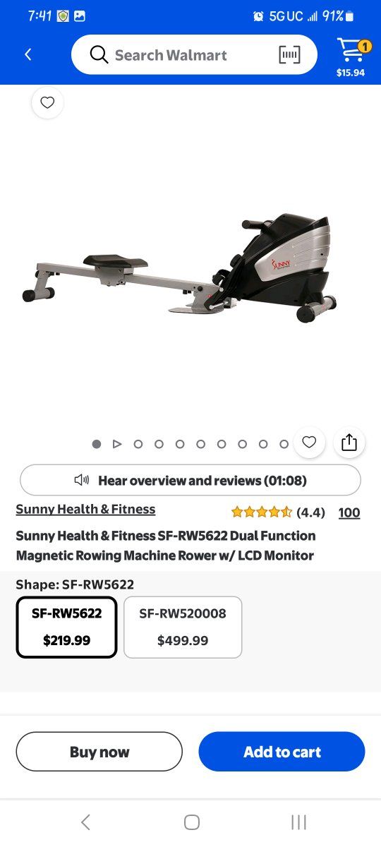 sunny health and fitness sf rw5522 rower