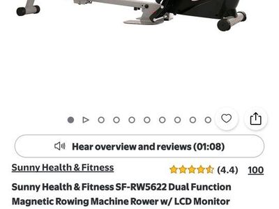 sunny health and fitness sf rw5522 rower