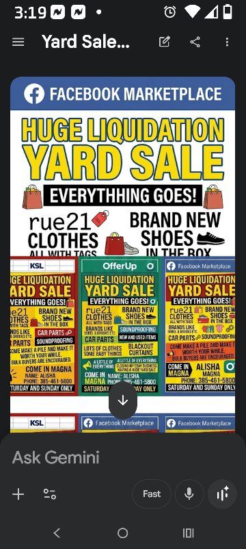 EBAY LIQUIDATION EXTRAVAGANZA!
Everything must go