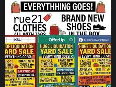 EBAY LIQUIDATION EXTRAVAGANZA!
Everything must go