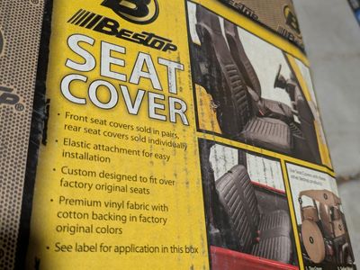 New Jeep Seat Covers - YJ Bestop Hiback Black