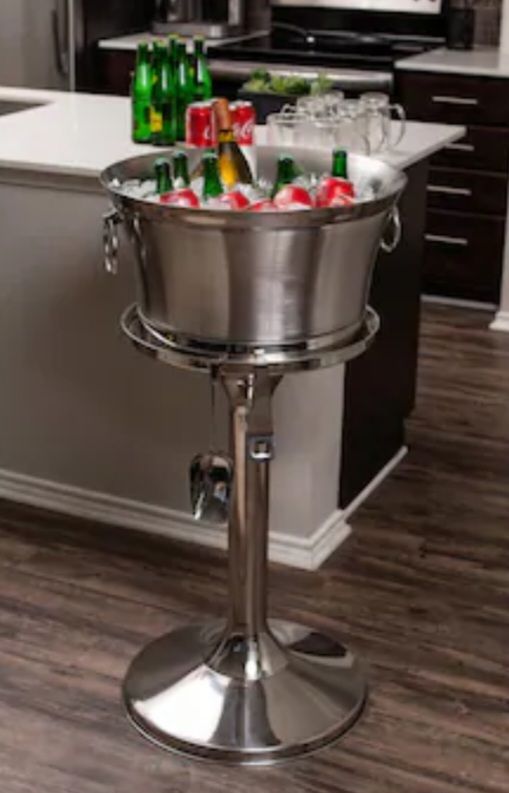 New Assembled BirdRock Home 3-Gallons Stainless Steel Stainless Steel Ice Bucket with Scoop