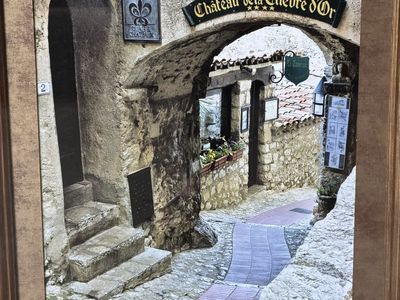 Framed Wall Art - Cobbled Walkway 1 - Large Decorative Frame