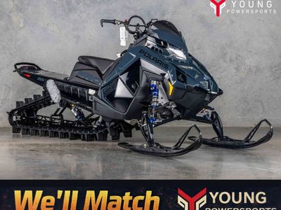 2026 Polaris® Patriot Boost PRO RMK 155 Gloss Black / Blue Dusk